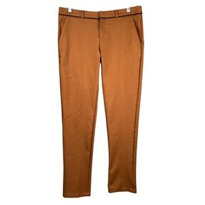 Miss Daisy Womens XL Brown Trousers Casual Career Business Stretch Pants